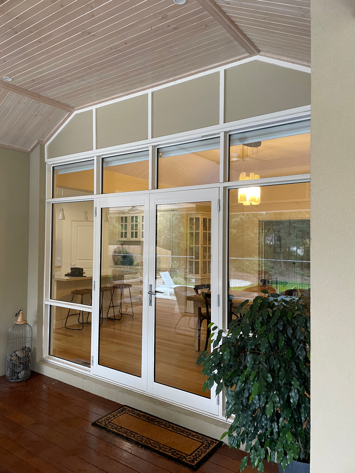 Residential window after cleaning